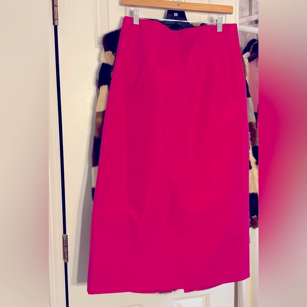 Zara Fuchsia Tailored Maxi Skirt